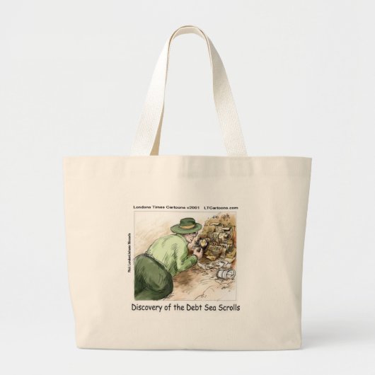 Grappige Schuld Zee Rollen Grote Tote Bag (Voorkant)