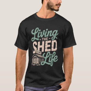 Grappige Schuur Bar Bouwer Tuin Pub Schuur Leven T-shirt