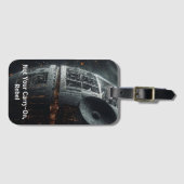 Grappige Science-Fiction Bagage Label Niet Uw Hand (Voorkant (horizontaal))