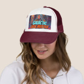 Grappige Science-Fiction Buitenaardse Grill Retro  Trucker Pet (In situ)