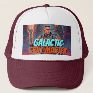 Grappige Science-Fiction Buitenaardse Grill Retro Trucker Pet