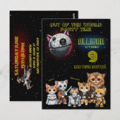 Grappige Science Fiction Kitty Kat Aangepaste Uitn Briefkaart (Voorkant / Achterkant)