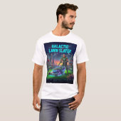 Grappige Science-Fiction Kosmische Grasmaaier Retr T-shirt (Voorkant volledig)