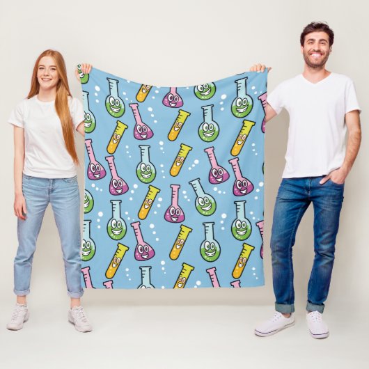 Grappige Science Patroon fleece dekens (In situ)