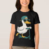 Grappige Scooter Gekke Gans Tri-Blend Shirt (Voorkant)