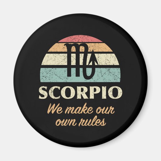 Grappige Scorpio Zodiac regels Magneet (Voorkant)