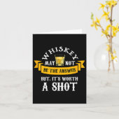 Grappige Scotch Bourbon Whiskey Een Shot Gift Mann Kaart (Gele Bloem)