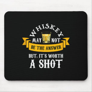 Grappige Scotch Bourbon Whiskey Een Shot Gift Mann Muismat