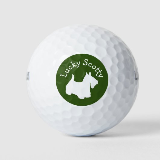 Grappige Scottie Terrier Scotty Hond Golfballen (Voorkant)