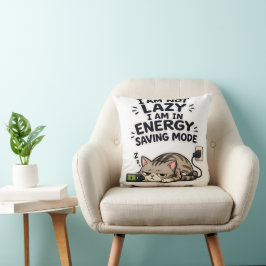 Grappige Scottish Fold Kat Energiebesparingsmodus Kussen