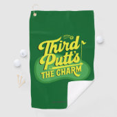 Grappige Scramble Golf Papa Derde Putts Brengen de Golfhanddoek (Insitu)