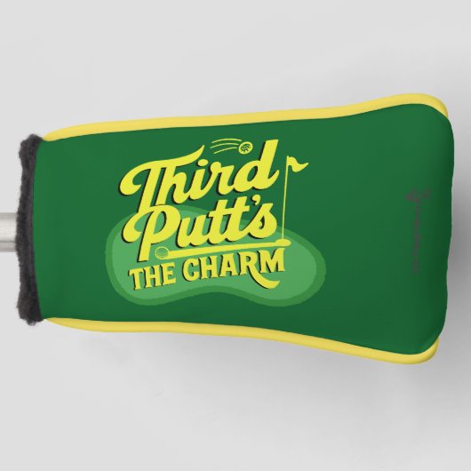 Grappige Scramble Golf Papa Derde Putts Brengen de Golfheadcover (Voorkant)