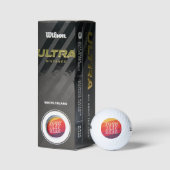 Grappige Scramble Golf Papa Retro Zonsondergang Vo Golfballen (Verpakking)