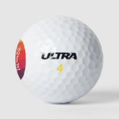 Grappige Scramble Golf Papa Retro Zonsondergang Vo Golfballen (Logo)