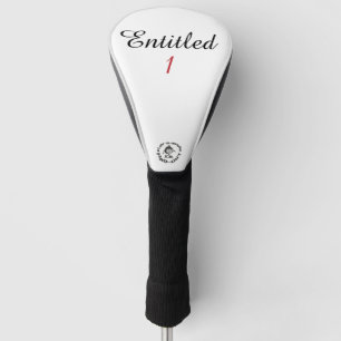 Grappige Scratch Golfer Entitled 1 Parodie Mascott Golfheadcover