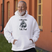 Grappige Scuba Duiken Kat Papa Zwart op wit Hoodie