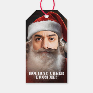 Grappige Secret Santa-cadeaubijsluiter. Voeg je ge Cadeaulabel