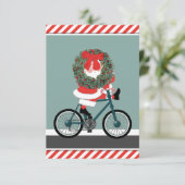 Grappige Secret Santa Kerstkaarten Kaart (Staand voorkant)