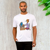 Grappige secretaris Cat Cartoon Office Humor T-shirt