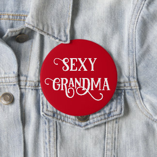 Grappige Seksige Oma Knop Cadeau Ronde Button 4,0 Cm