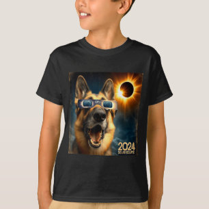 Grappige Selfie Duitse Herdershond Dames Heren T-shirt