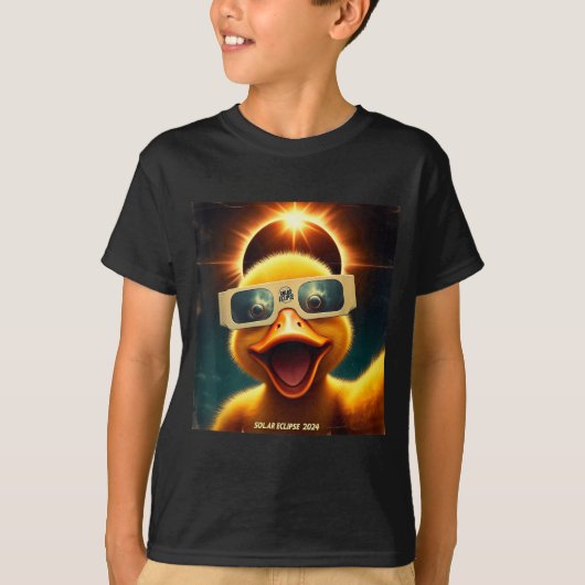 Grappige Selfie Eend Dames Heren Solar T-shirt (Voorkant)