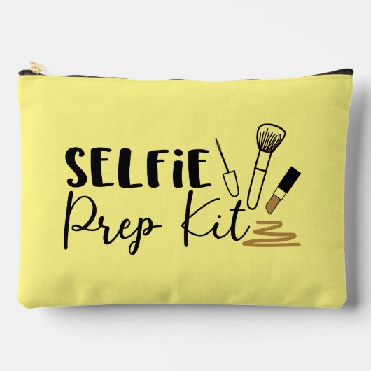 Grappige selfie prep kit word art etui (Voorkant)