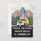 Grappige Semi Truck Verjaardag apparatuur Party Kaart (Voorkant)