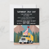 Grappige Semi Truck Verjaardag apparatuur Party Kaart (Achterkant)