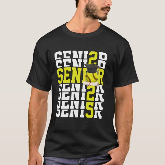 Grappige Senior 2025 Klas Van 2025 Afstuderen Soft T-shirt (Voorkant)