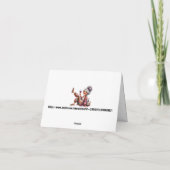 Grappige Senior Lady Notitiekaartje (Achterkant)