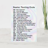 Grappige Senior Sms-code Kaart (Voorkant)