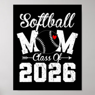 Grappige senior software-mama van 2026 afstuderen poster