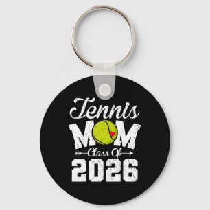 Grappige senior tennis mama afstudeerklas van 2026 sleutelhanger