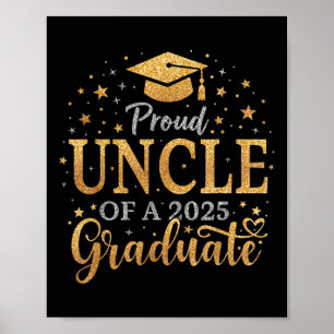 Grappige senior trotse oom van een CL van 2025 Afs Poster