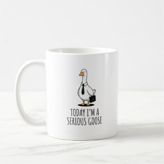Grappige Serieuze Gans Kantoor Koffiemok
