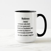 Grappige serveerster definitie geschenken voor man