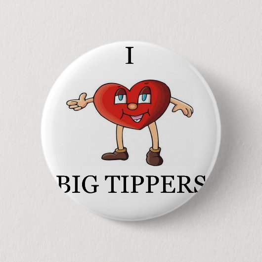 grappige serveerster ronde button 5,7 cm (Voorkant)