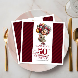 Grappige servetten voor 50e verjaardagsfeestje Exc