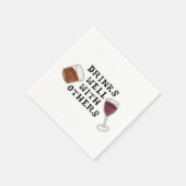 Grappige servetten wijn en drank alcohol Humor (Hoek)