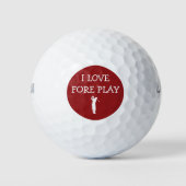 Grappige set golfballen (Voorkant)