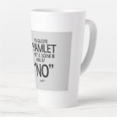 Grappige Shakespeare citaat Latte Mok (Rechterhoek)