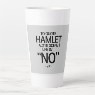 Grappige Shakespeare citaat Latte Mok
