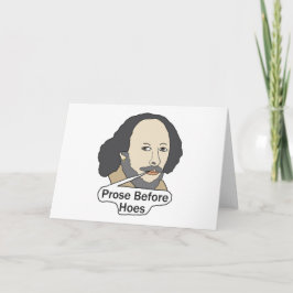Grappige Shakespeare-citaat - Proza voor Hoeren Kaart