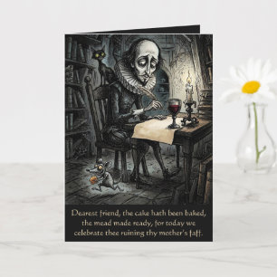 Grappige Shakespeare Citaten Verjaardag Kaart