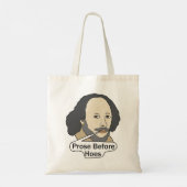 Grappige Shakespeare-quote - Proza voor Hoeren Tote Bag (Achterkant)
