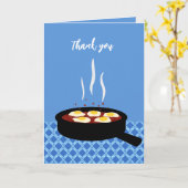 Grappige Shakshuka Egg Pun Dank je wel Kaart (Gele Bloem)