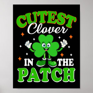 Grappige Shamrock Grappigste Klaver In De Patch St Poster