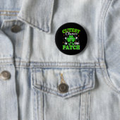 Grappige Shamrock Grappigste Klaver In De Patch St Ronde Button 5,7 Cm (In situ)