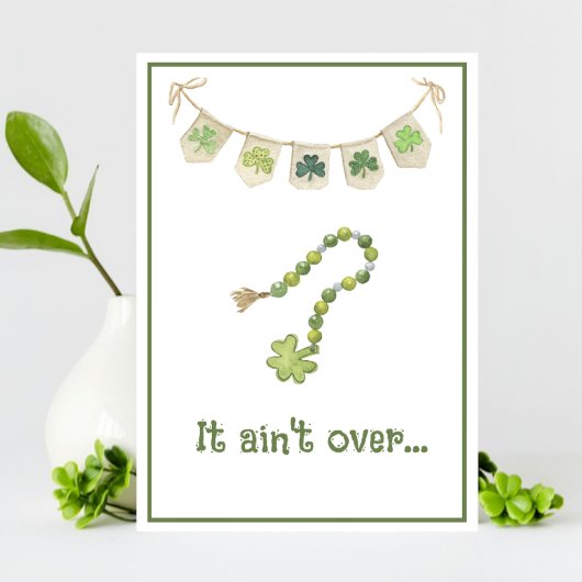 Grappige Shamrock Ketting St. Patrick’s Dag Aankondiging